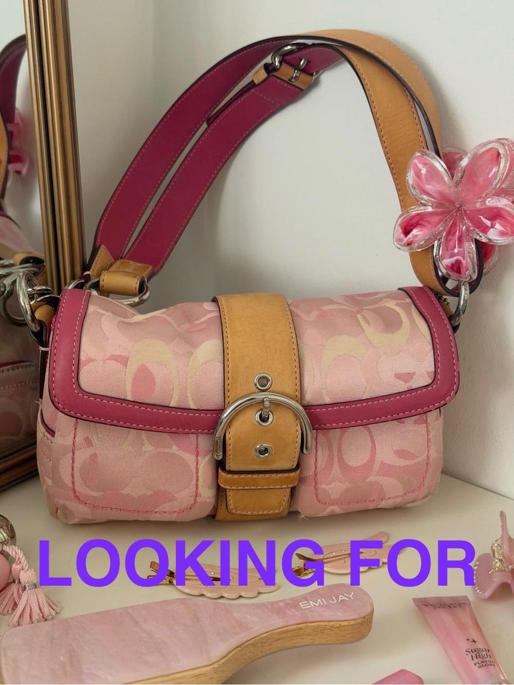LOOKING FOR: Coach Optic Pink SOHO Shoulder Bag